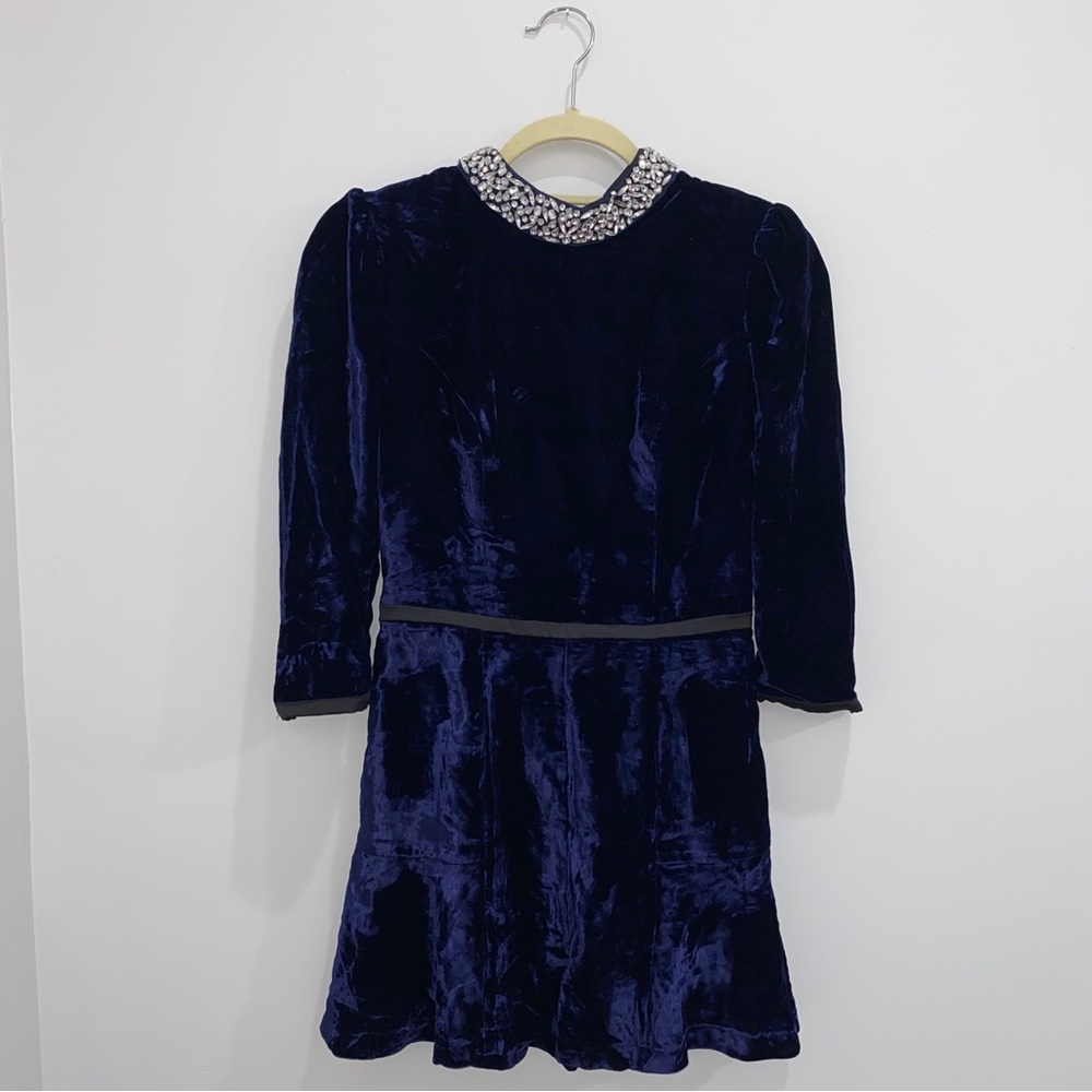 Velvet Open Back Romper - Picture 16 of 16